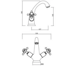 Crosswater Belgravia Highneck Monobloc Basin Mixer Tap -Duravit Store M 2020 4 2 11 31 42 790