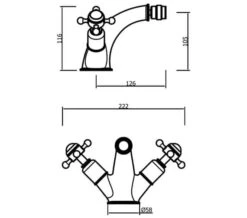 Crosswater Belgravia Monobloc Chrome Bidet Mixer Tap -Duravit Store M 2020 4 2 11 53 32 817