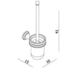 Crosswater Belgravia Toilet Brush And Holder Chrome -Duravit Store M 2020 4 3 11 52 42 321