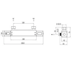 RAK Resort Wall Mounted Exposed Chrome Thermostatic Shower Valve -Duravit Store M 2020 5 23 8 19 0 695
