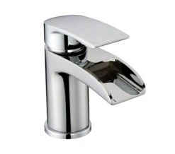 RAK Art Curve Waterfall Chrome Mono Basin Mixer Tap