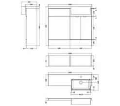 Hudson Reed Fusion Combination Furniture Pack - Vanity And WC Unit With Basin -Duravit Store M700 2020 10 2 10 13 2 274