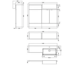 Hudson Reed Fusion Combination Furniture Pack - Vanity And WC Unit With Basin -Duravit Store M700 2020 10 2 10 13 57 176