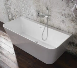 Aqua Mono 1700 X 800mm Luxury Back-To-Wall Freestanding Bath White -Duravit Store M700 2020 10 22 12 4 54 986