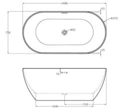 Aqua Summit Luxury Double Ended Freestanding Acrylic Bath -Duravit Store M700 2020 10 22 8 46 10 42