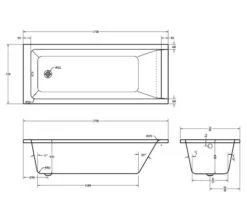 Aqua Medici Square Straight Single Ended Whirlpool Bath -Duravit Store M700 2020 10 24 10 15 26 481