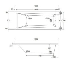 Aqua Atlanta Square Single Ended Whirlpool Bath -Duravit Store M700 2020 10 24 12 15 37 787