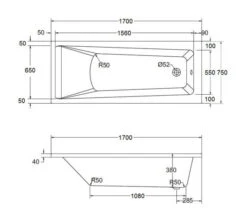 Aqua Atlanta Square Single Ended Whirlpool Bath -Duravit Store M700 2020 10 24 12 16 23 394