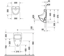 Duravit Starck 3 White 350 X 350mm Urinal With Concealed Inlet -Duravit Store M700 2020 10 6 10 32 44 820