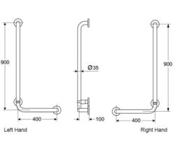 Armitage Shanks Contour 21 Angled Shower Grab Rail 900 X 400mm -Duravit Store M700 2020 10 6 7 54 45 354