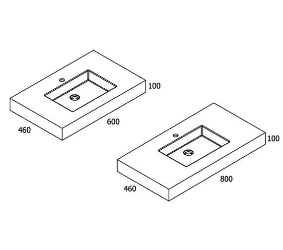 Aqua Edition Elements Stone Wall Hung Countertop Basin 5 Aqua Edition Elements Stone Wall Hung Countertop Basin - Image 3