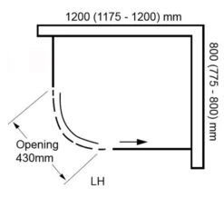 Aquaglass Plus Sphere 8mm Tinted Glass Offset Quadrant Enclosure -Duravit Store M700 2020 11 13 14 45 19 29