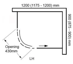 Aquaglass Plus Sphere 8mm Tinted Glass Offset Quadrant Enclosure -Duravit Store M700 2020 11 13 14 46 0 744