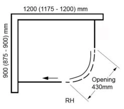 Aquaglass Plus Sphere 8mm Tinted Glass Offset Quadrant Enclosure -Duravit Store M700 2020 11 13 14 48 15 740