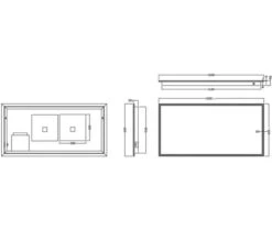 Joseph Miles Mosca 1200mm X 600mm LED Mirror With Demister Pad And Shaver Socket -Duravit Store M700 2020 11 19 14 37 55 322