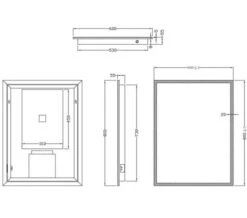 Joseph Miles Mosca 600mm X 800mm LED Mirror With Demister Pad And Shaver Socket -Duravit Store M700 2020 11 20 6 11 19 236