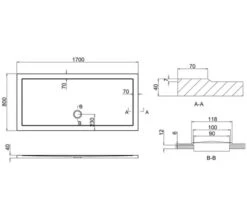 Crosswater Walk-In 35mm Acrylic Shower Tray -Duravit Store M700 2020 11 26 6 53 0 120