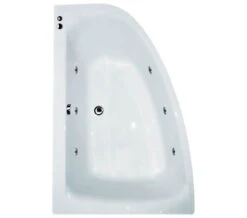 Aqua Cloud 1500 X 1000mm Offset Corner Whirlpool Bathtub