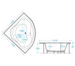 Aqua Lagoon Corner Whirlpool Bath -Duravit Store M700 2020 11 3 11 32 39 880