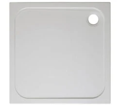 Crosswater Square 45mm White Stone Resin Shower Tray
