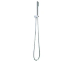Aqua Round Shower Handset With Outlet Elbow And Parking Bracket