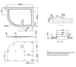 Crosswater Offset Quadrant 35mm Acrylic Shower Tray -Duravit Store M700 2020 12 1 10 32 20 236