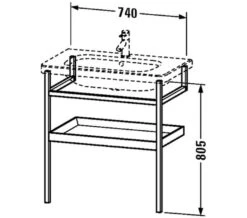 Duravit DuraStyle Floor-Mounted Towel Rail With Shelf 12 Duravit DuraStyle Floor-Mounted Towel Rail With Shelf -Duravit Store M700 2020 12 10 14 19 16 491