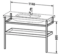 Duravit DuraStyle Floor-Mounted Towel Rail With Shelf 14 Duravit DuraStyle Floor-Mounted Towel Rail With Shelf -Duravit Store M700 2020 12 10 14 21 38 135