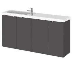 Hudson Reed Fusion 1000mm Wall Hung 4 Door Slimline Vanity Unit And Basin -Duravit Store M700 2020 12 10 9 4 6 651