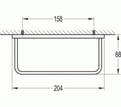 Flova Sofija Single Towel Rail -Duravit Store M700 2020 12 14 10 10 3 623