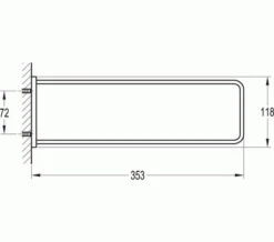 Flova Sofija Single Towel Rail -Duravit Store M700 2020 12 14 10 12 56 750