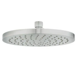 Deva Krome 200mm Fixed Chrome Shower Head With Swivel Joint