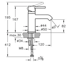 VitrA Minimax S Chrome Basin Mixer Tap -Duravit Store M700 2020 12 15 13 35 33 95