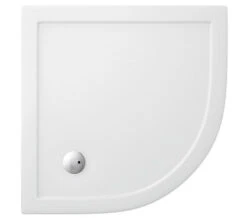 Crosswater Quadrant Low Profile 35mm White Shower Tray