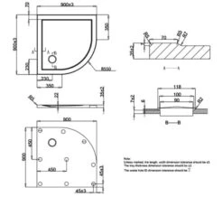 Crosswater Quadrant Low Profile 35mm White Shower Tray -Duravit Store M700 2020 12 2 8 59 25 192