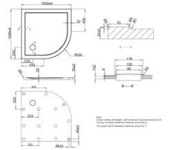 Crosswater Quadrant Low Profile 35mm White Shower Tray -Duravit Store M700 2020 12 2 8 59 48 369