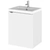 Hudson Reed Fusion 400mm Wall Hung Full Depth Vanity Unit And Basin