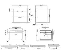 Nuie Parade 500mm High 2 Drawer Wall Hung Cabinet And Basin -Duravit Store M700 2020 12 31 10 19 23 952