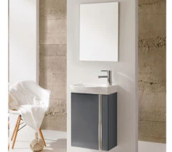 Royo Elegance 450 X 250mm 1 Door Cloakroom Unit With Basin And Mirror -Duravit Store M700 2020 12 7 13 21 0 344
