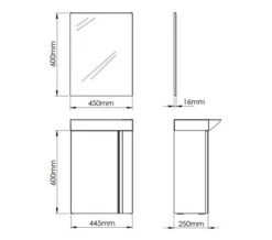 Royo Elegance 450 X 250mm 1 Door Cloakroom Unit With Basin And Mirror -Duravit Store M700 2020 12 7 9 18 20 732