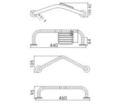 RAK Angled Chrome Grab Rail 6 RAK Angled Chrome Grab Rail -Duravit Store M700 2020 6 1 15 23 39 31