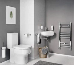 Crosswater Kai S 420mm Wide White Corner Basin With 1 Taphole