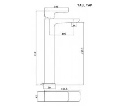 RAK Moon Mini Mono Basin Mixer Tap With Clicker Waste -Duravit Store M700 2020 6 12 14 26 31 295