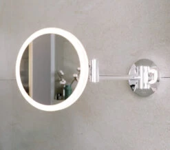 RAK Demeter Plus LED Illuminated Round 3x Magnifying Mirror With Magnetic Pull Out Switch