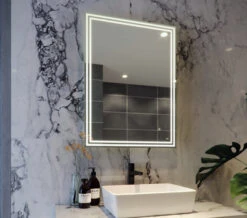 RAK Hermes 600 X 800mm LED Illuminated Portrait Mirror With Touch Sensor Switch