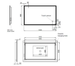 RAK Cupid LED Illuminated Portrait Mirror With Demister And Touch Sensor Switch -Duravit Store M700 2020 6 19 9 9 26 447