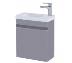 RAK Resort Wall Hung 450mm Wide Cloakroom Matt White Vanity Unit With Basin -Duravit Store M700 2020 6 20 11 59 23 538