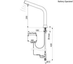 Delabie Binoptic Deck Mounted Electronic Tap -Duravit Store M700 2020 6 24 14 35 18 980