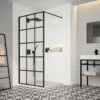 Merlyn Black Squared Showerwall Wetroom Panel - BLKFSWCTL90 -Duravit Store M700 2020 8 10 11 37 39 639