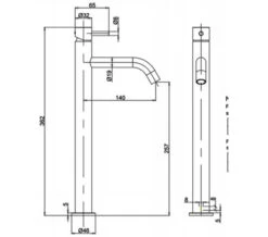 Crosswater MPRO Deck Mounted Tall Basin Mixer Tap -Duravit Store M700 2020 8 13 9 56 29 222